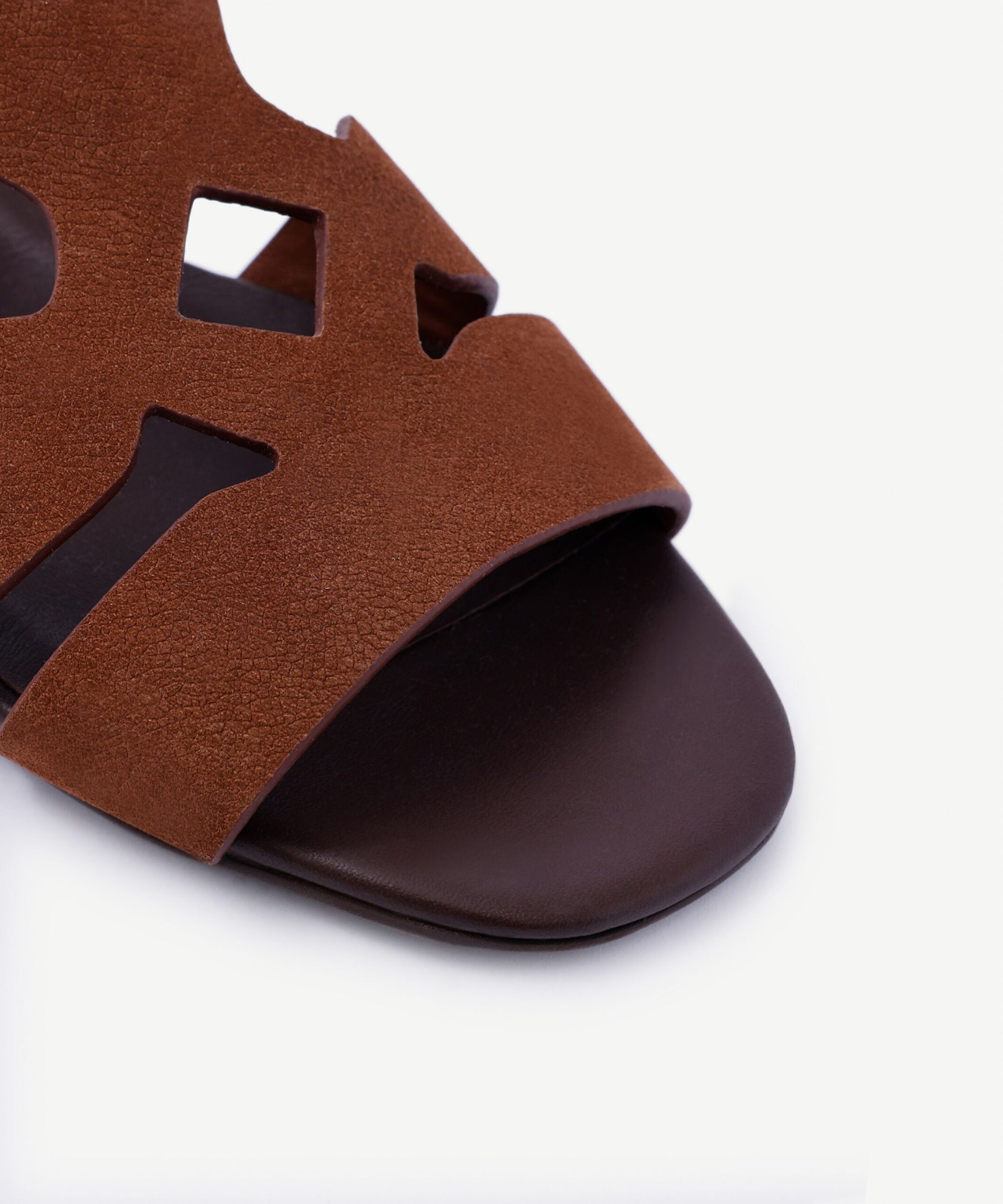 Çapraz Bant Detaylı Deri Sandalet - Görsel 7