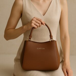 Lunessa Deri Kol Çantası kahverengi
