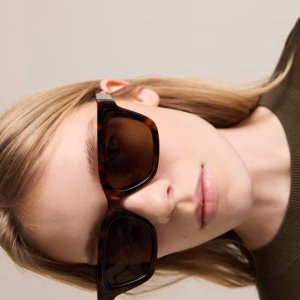 MANGO Kemik Çerçeveli Çikolata Güneş Gözlüğü